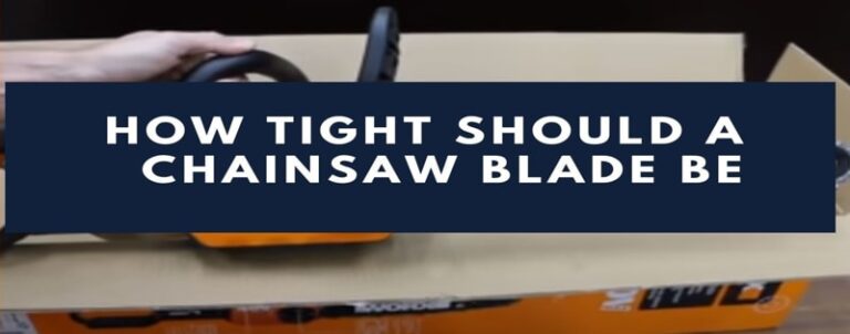 Chainsaw blade's tightness