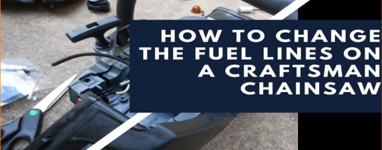 how to change the fuel line in a craftsman chainsaw