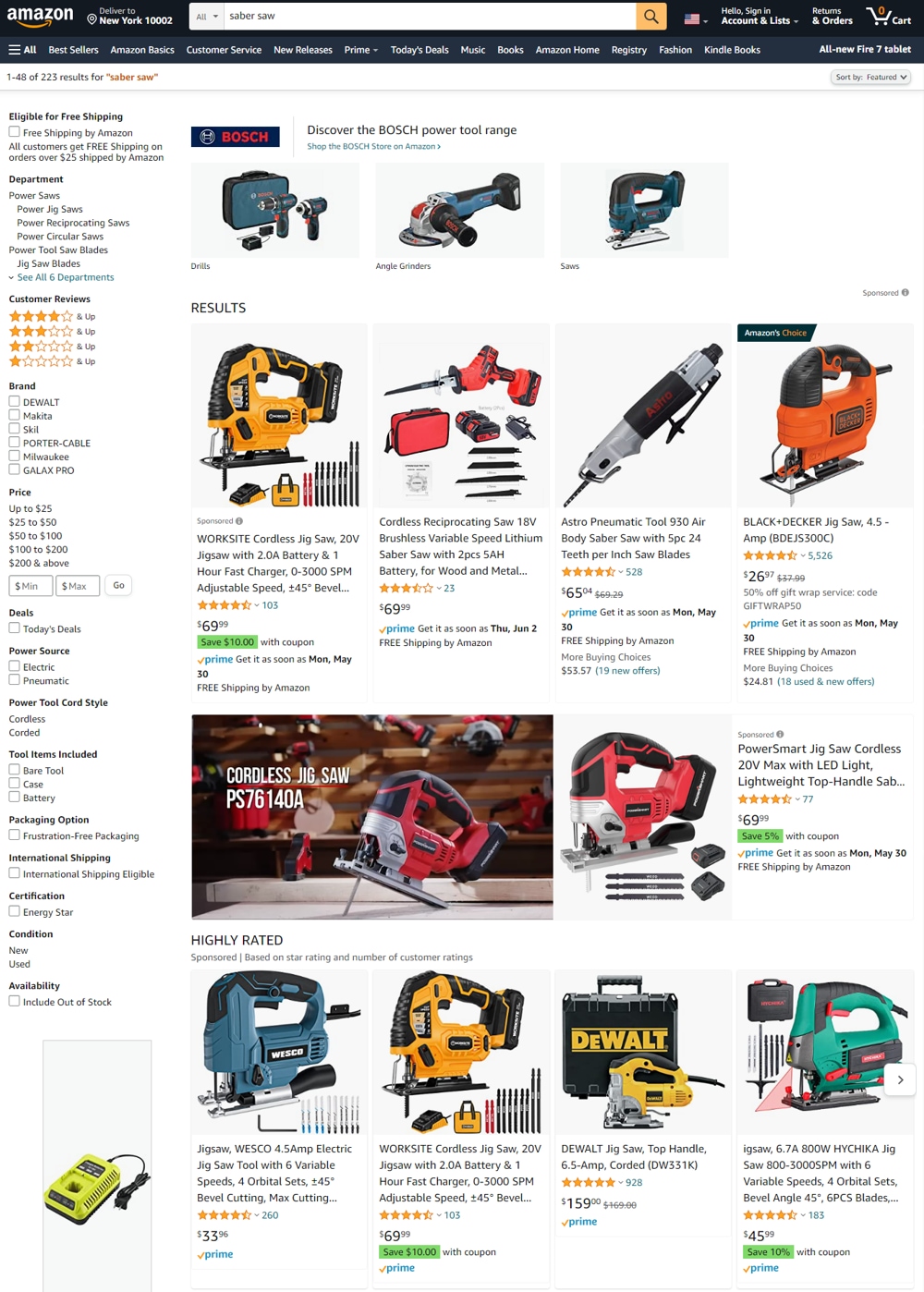 as a jigsaw or a reciprocating saw. A simple search on Amazon reveals this fact